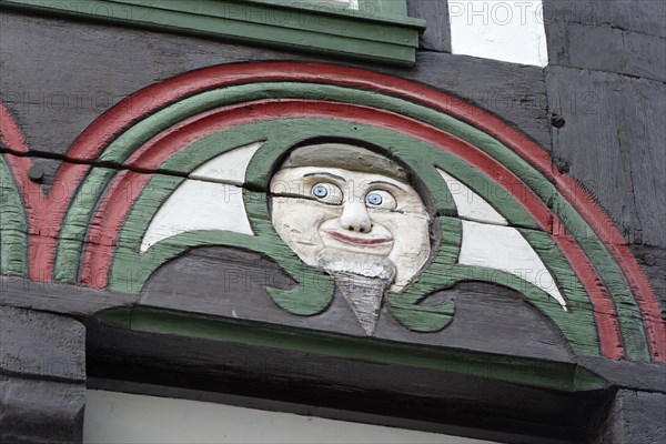 Decorations on a half-timbered house