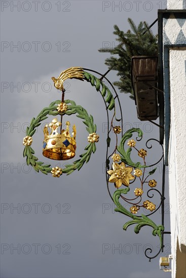 Hanging sign of Hotel Restaurant Gasthof Krone