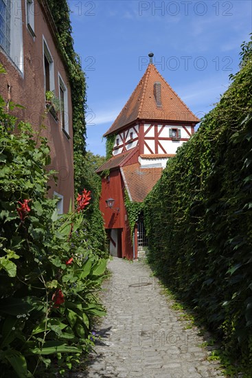 Alley with a defence tower