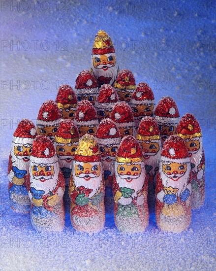 Chocolate santas