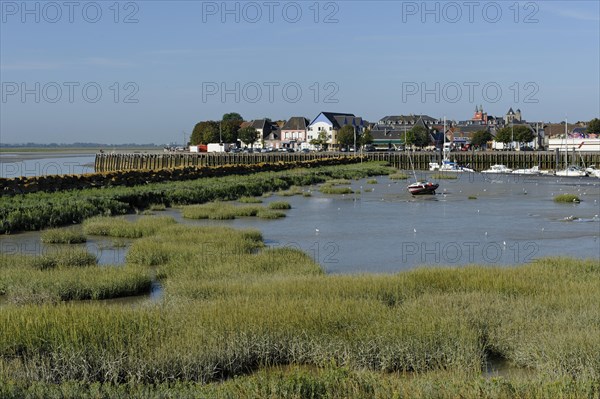Port in Le Crotoy at the mouth of the Somme River