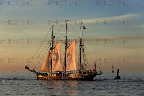 Sailing vessel Albert Johannes at the Hanse Sail 2013