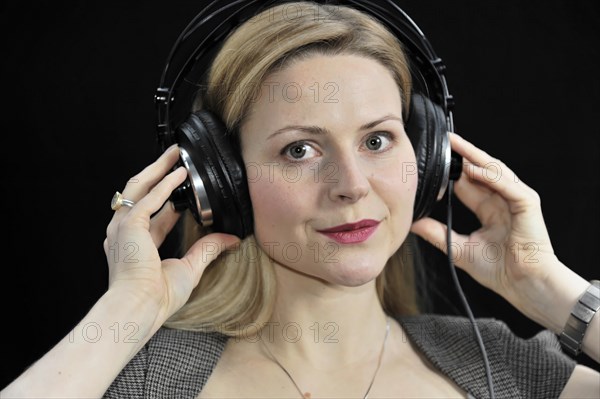 Young woman with headphones