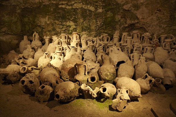 Amphorae in the amphitheatre Pula Arena