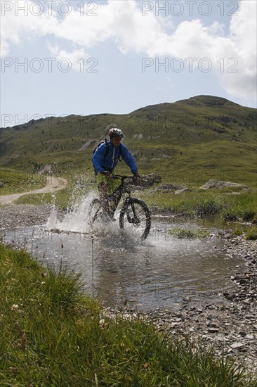 Mountain biker in Val di Trela