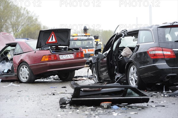 Fatal road traffic accident caused by a wrong-way driver on the A 81 motorway