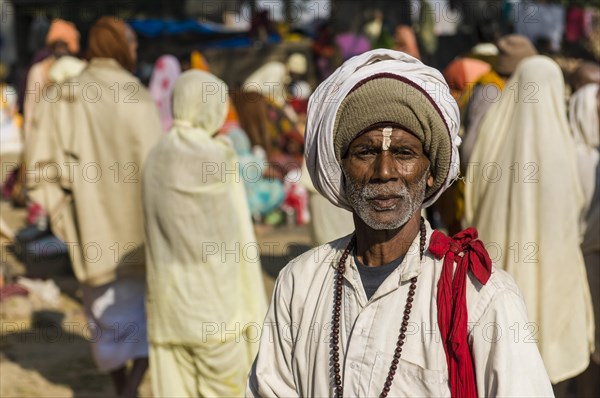 Man at Kumbha Mela grounds