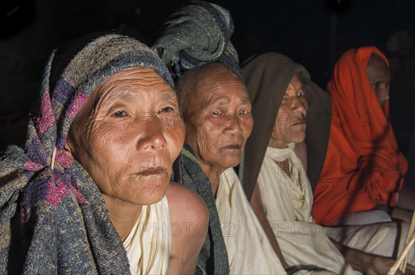 Women during the initiation of new Jain nuns