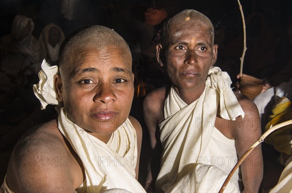 Women during the initiation of new Jain nuns