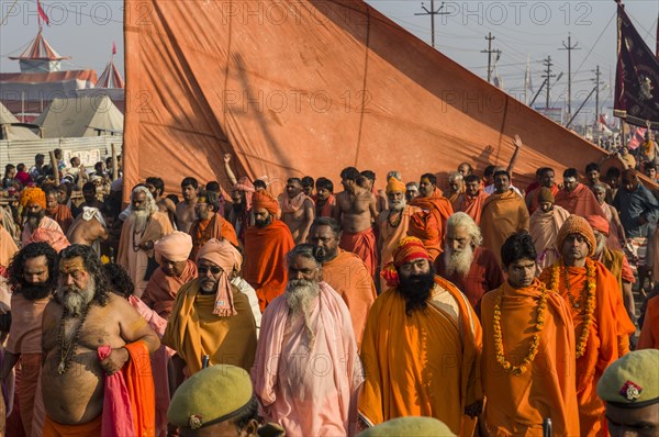 Many sadhus