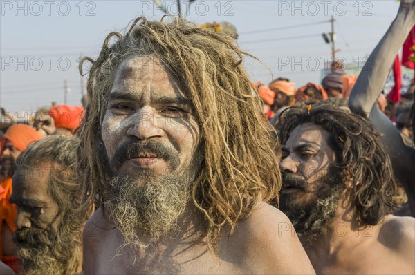 Naked Naga sadhu