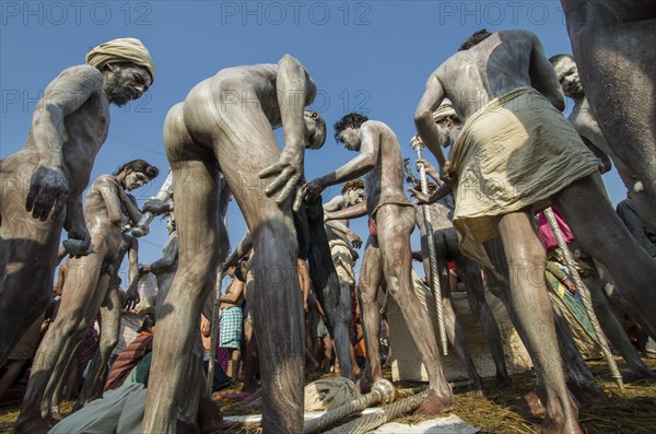 Naked Naga sadhus