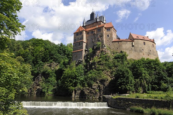 Burg Kriebstein Castle beside the Zschopau River