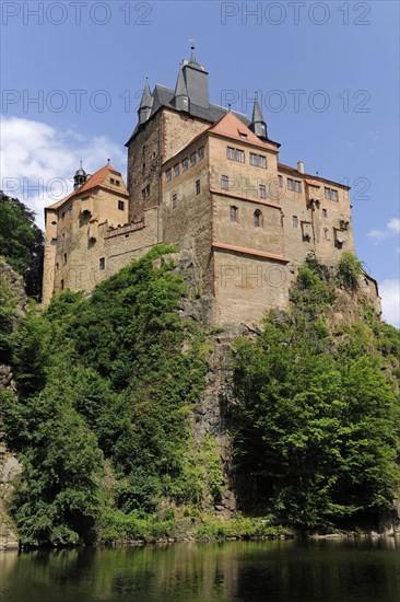 Burg Kriebstein Castle beside the Zschopau River