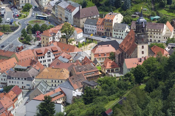 View from Koenigstein Fortress over the town of Koenigstein