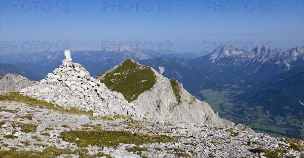 View from Kalbling Mountain towards Riffel Mountain