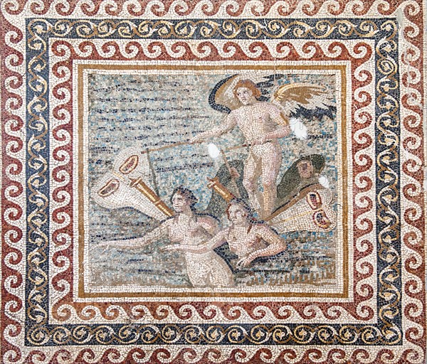 Mosaic of the Boat of the Psyches from Daphne or Harbiye