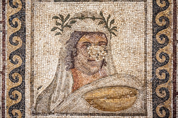 Narcissus mosaic from Daphne or Harbiye