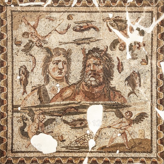 Mosaic of Oceanus and Tethys from Daphne or Harbiye