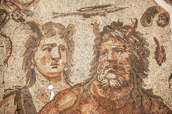 Mosaic of Oceanus and Tethys from Daphne or Harbiye