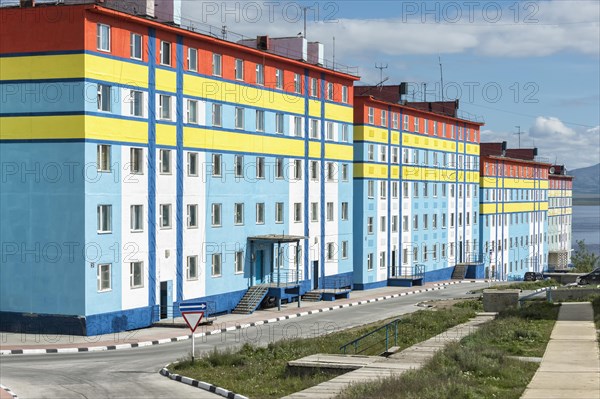 Coloured apartment houses