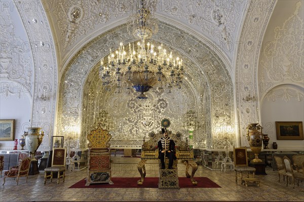 Peacock Throne in the Reception Hall