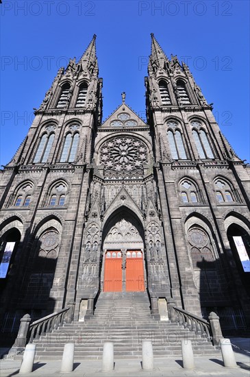 The black Clermont-Ferrand Cathedral or Cathedral of Notre-Dame-de-l'Assomption