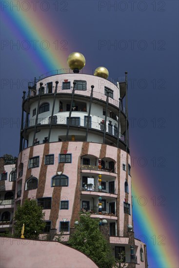 Green Citadel with a rainbow