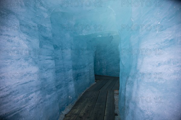 Ice cave in the Rhone Glacier