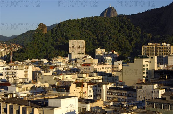District of Rio de Janeiro in front of Corcovado Mountain