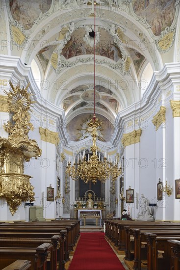 View towards the altar of Laxenburg Church