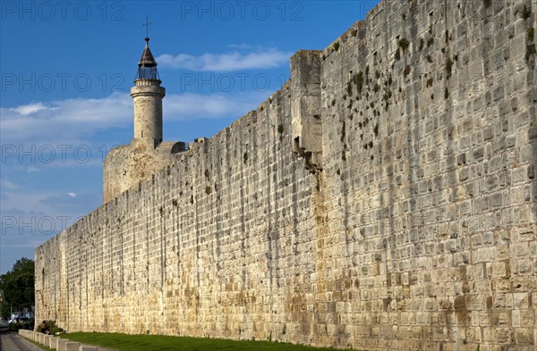 Tour de Constance or Constance Tower and the exterior of the city wall