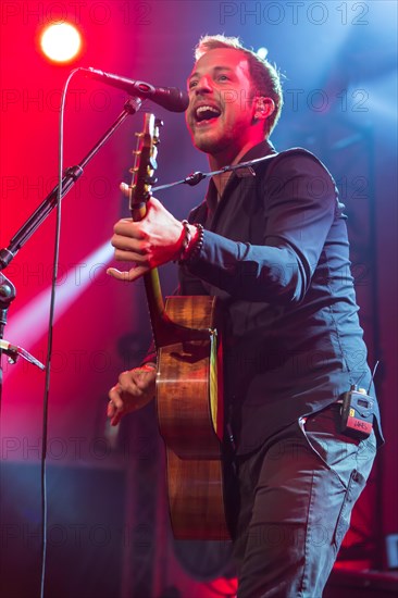 The British singer and songwriter James Morrison live at the Blue Balls Festival