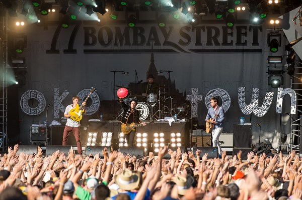 The Swiss band '77 Bombay Street' performing live at Heitere Open Air