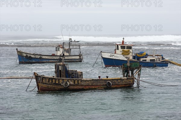 Special boats used for the extraction of diamonds in seabed mining in the South Atlantic off the coast of Port Nolloth