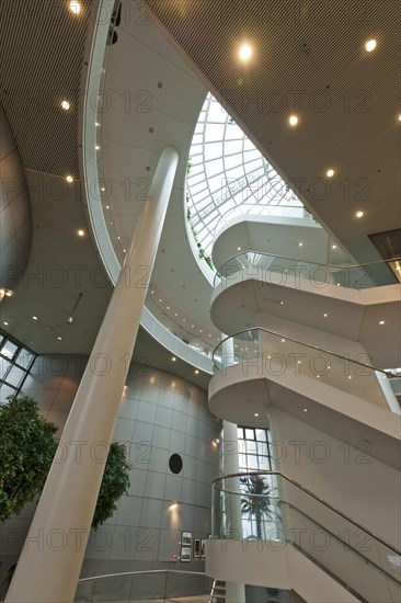 Interior view of the hot water storage and Perlan restaurant