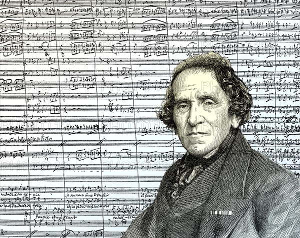 Portrait of Giacomo Meyerbeer or Jakob Liebmann Meyer Beer