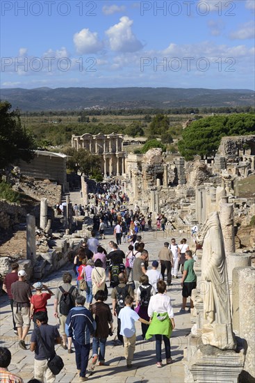 Cureten Street with the Library of Celsus