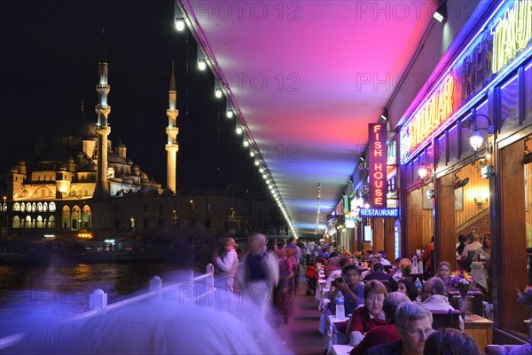 Restaurants under the Galata Bridge