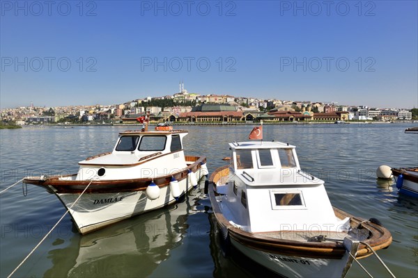 View of Eyuep across the Golden Horn towards the district of Sueltuece