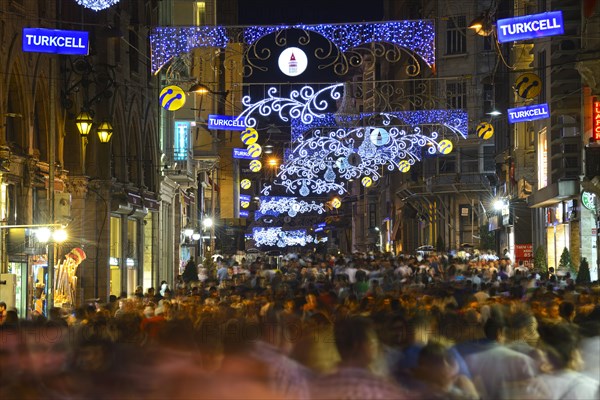 Nightlife on Istiklal Street or Istiklal Caddesi