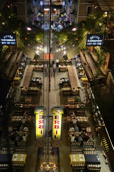 Street restaurants along the road of Ibni Kemal Caddesi