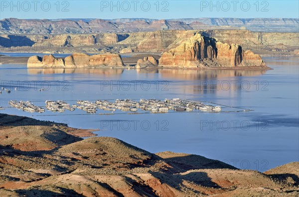 Castle Rock with Wahweap Marina