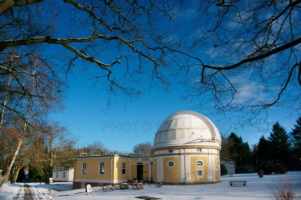Visitor center and cafe of the Bergedorf Observatory or Hamburg Observatory