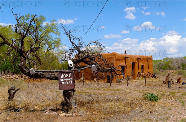 Entrance to the house of a medicine man