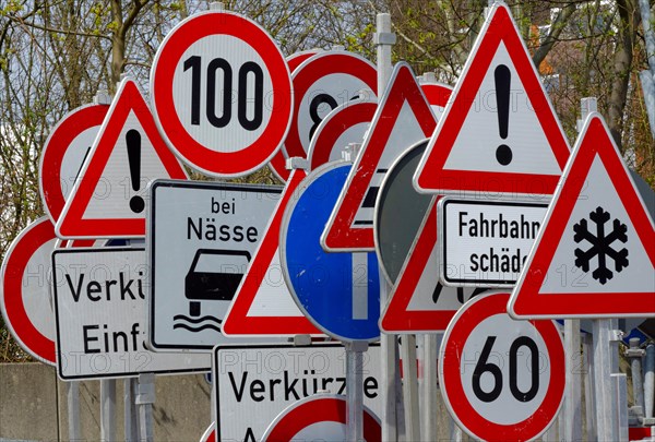 Forest of traffic signs