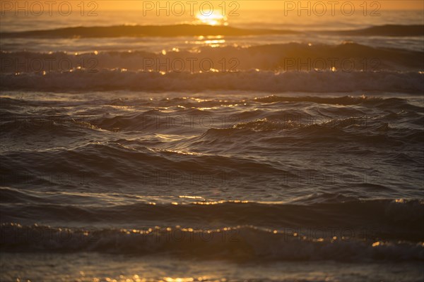 Sunset over the North Sea