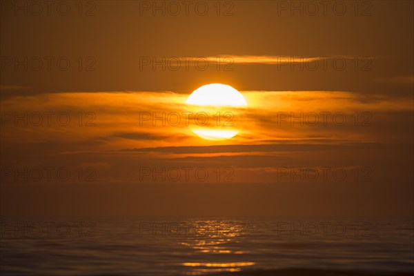 Sunset over the North Sea