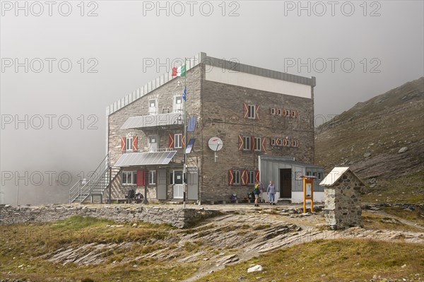 Fog at the Rifugio Gastaldi refuge