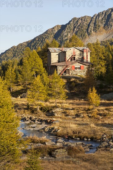 Rifugio Bosio mountain hut on the Sentiero Roma high route